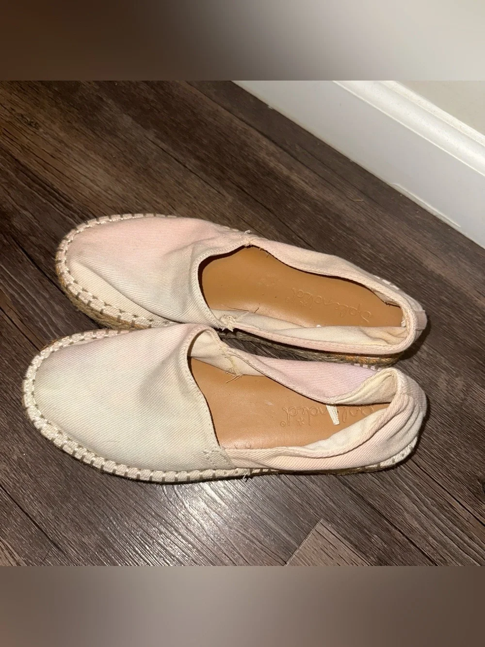 Splendid Slip-On Canvas Espadrilles in Light Pink - Women's Casual Shoes